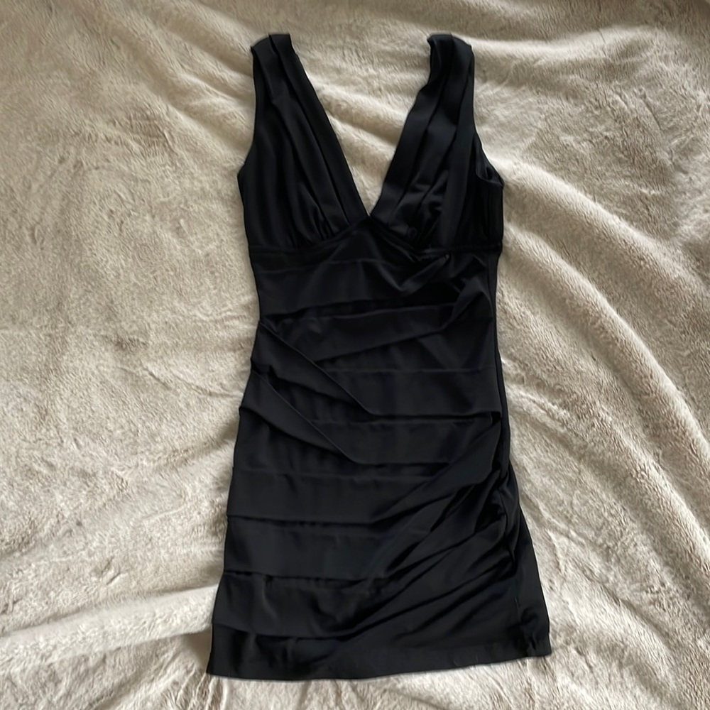 Black mini dress